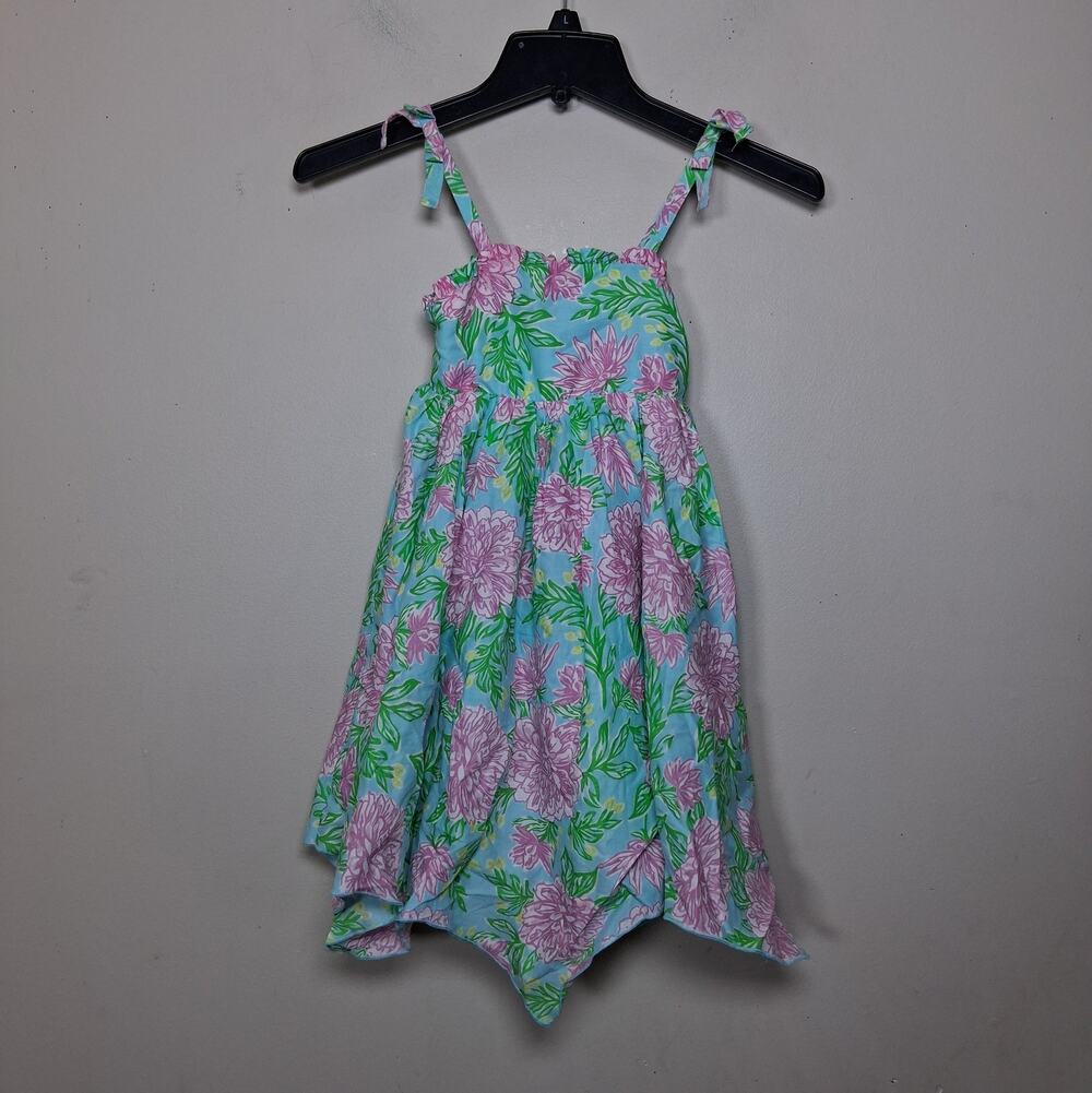 Tommy Bahama Kids Girls 5 Floral Handkerchief Dress Scrunchie NWT